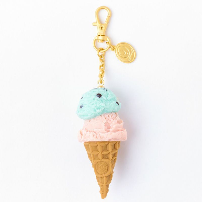【12月スーパーSALE 15%OFF】 ミントチョコレート＆ストロベリー バッグ ダブルアイスクリーム Q-pot