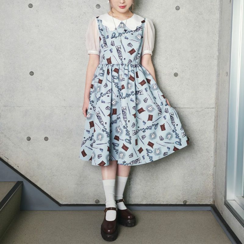 Q-pot. - Q-pot.Dress ♡ チョコレートパフスリーブドレスの通販
