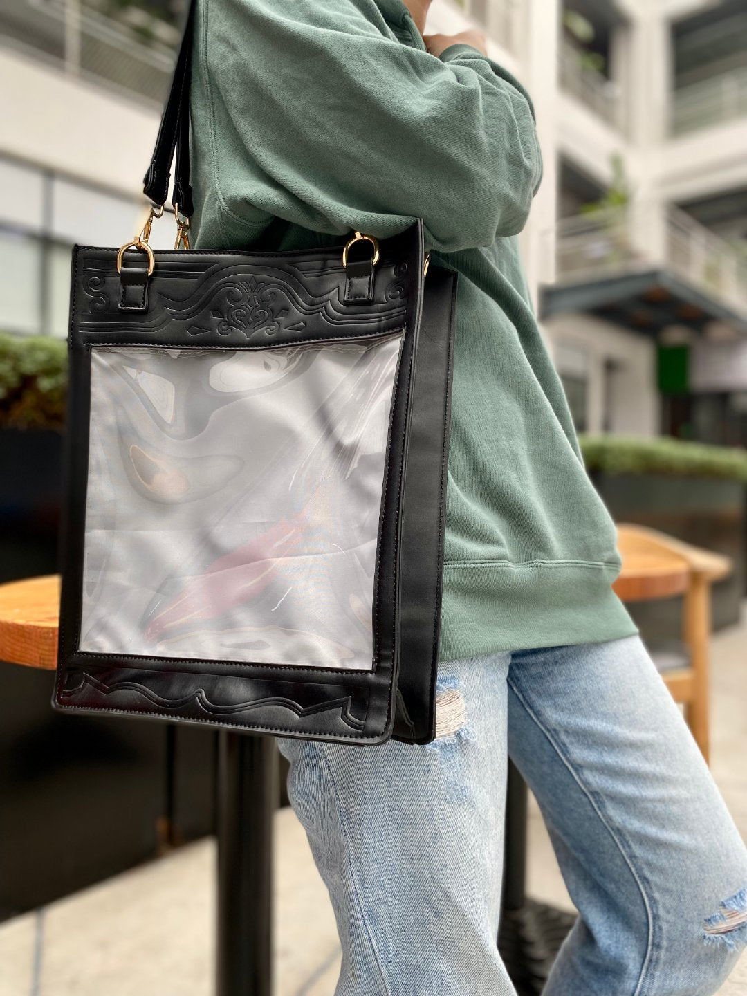 クラシカルウィンドウ2WAY痛バッグ Minuonuo ロリータ ゴスロリ ゴシックファッション通販はワンダーウェルト フルール