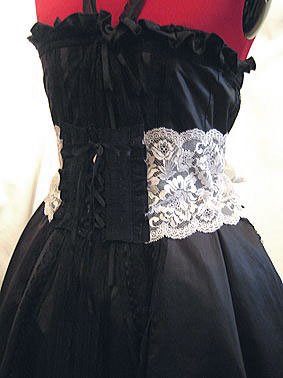 コルセット型フェミニンレースベルト | MARBLE | ロリータ ゴスロリ