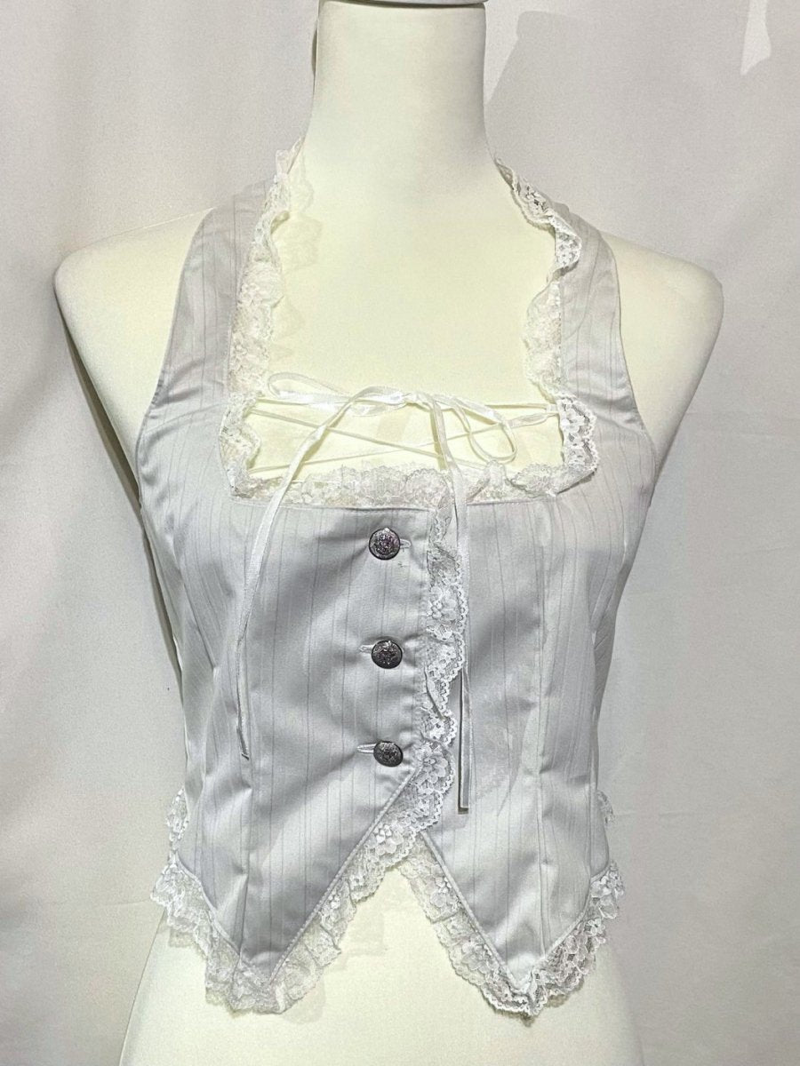 【h.NAOTO】ゴスロリ コルセット風編み上げベスト【美品】 144000690_1080x.jpg?v=1692585724