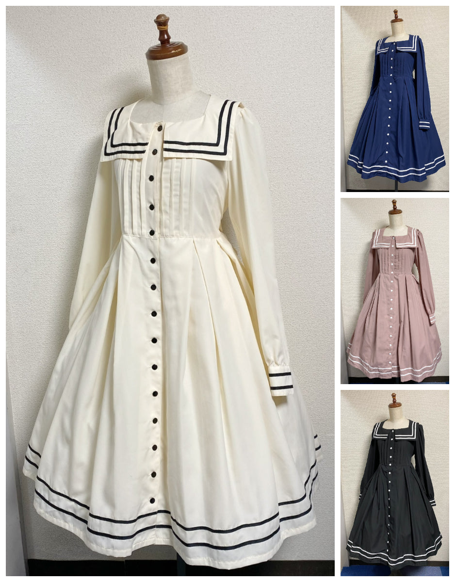 Physical Drop スクエアセーラーカラーワンピース Physical Drop スクエアセーラーカラーワンピース