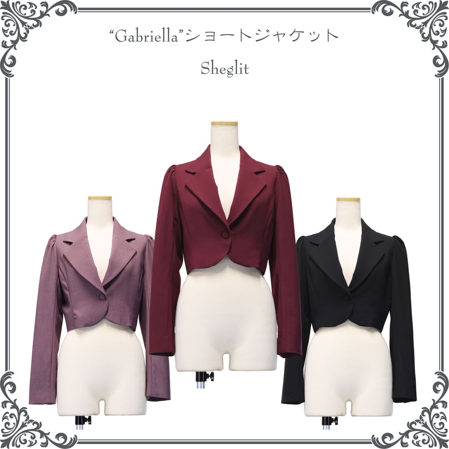 【Sheglit】Gabriella ショートジャケット ブラック Gabriellaショートジャケット【クーポン対象外】 | Sheglit | ロリータ