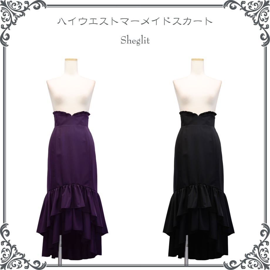 MADGIRL　フリルスカート　M　ゴスロリ　メタル 楽天市場】メタリックフリルスカート☆/W【メタリック スリット
