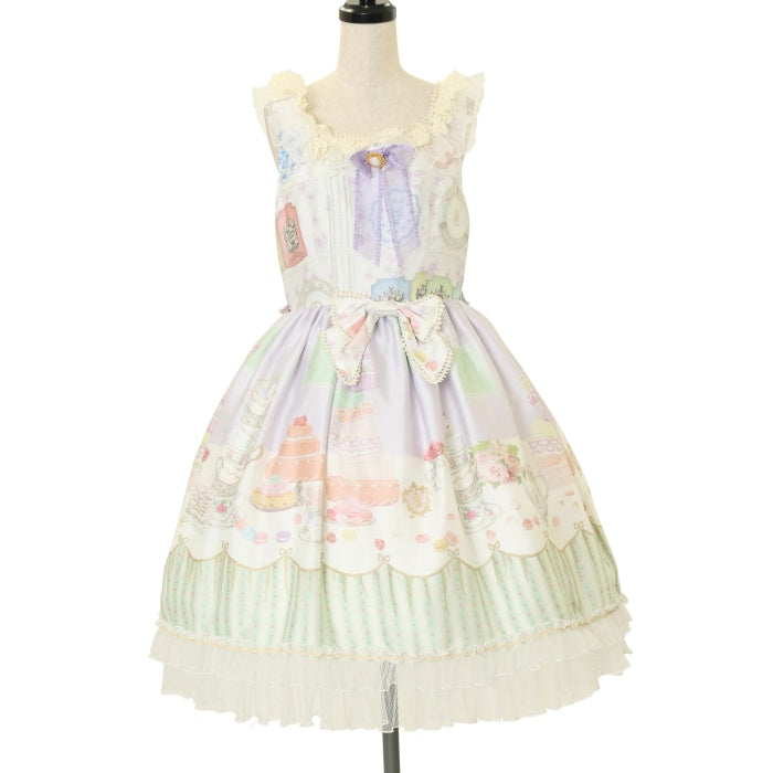 USED】Salon de thé Minette柄 Macaron ジャンパースカート