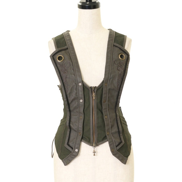 USED】croce 刺繍入ジップアップベスト | Ozz On Wunderwelt