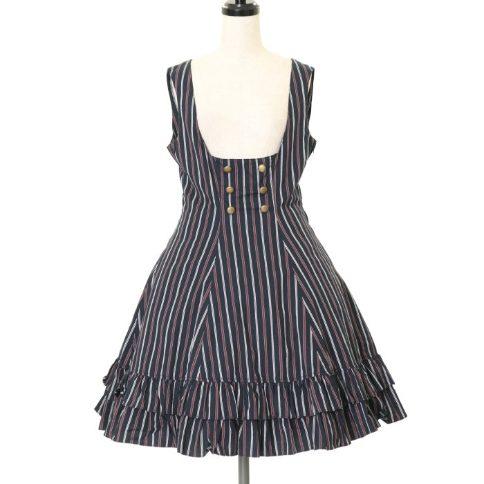 USED】【Lサイズ】レジメンタルコルセットジャンパースカート