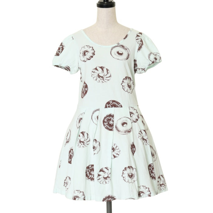 USED】ドーナツプリントカットソーワンピース | Emily Temple