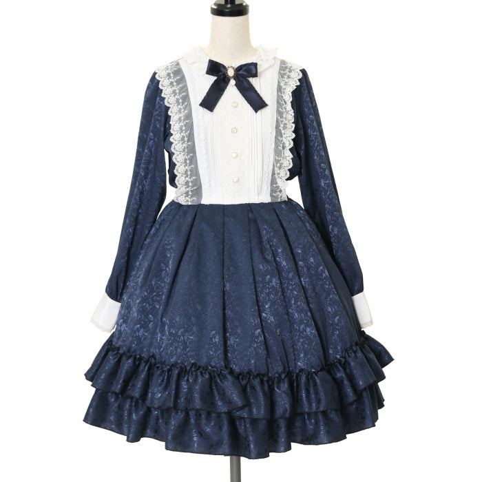 USED】ローズジャガードワンピース【長袖】 | Pina sweetcollection 