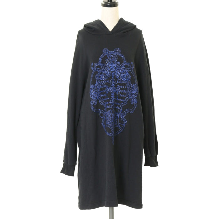 激安通販 x USED】薔薇エンブレムフーディー(black blue) Moi-même | トップス