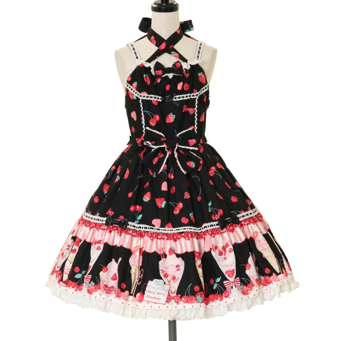 USED】Strawberry Parlour ティアードジャンパースカート | Angelic  