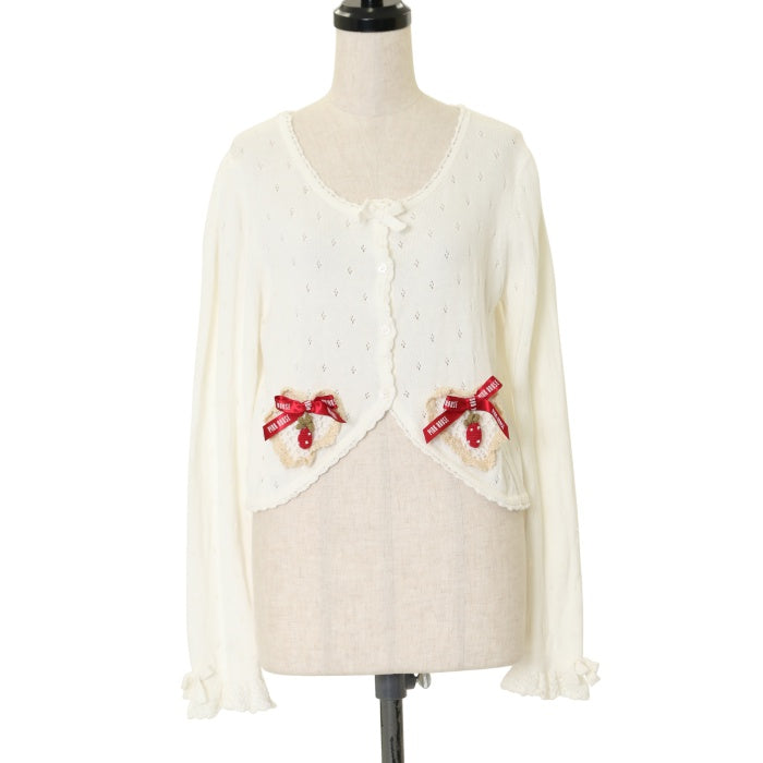 ピンクハウス うさちゃん柄 ハートうさちゃん刺繍ワッペン タブリエ付きワンピース ピンクハウス うさちゃん柄 ハートうさちゃん刺繍ワッペン タブリエ