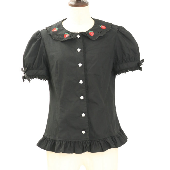 Angelic Prettyブラウス　ブラック USED】Dessert Berryブラウス | Angelic Pretty Wunderwelt