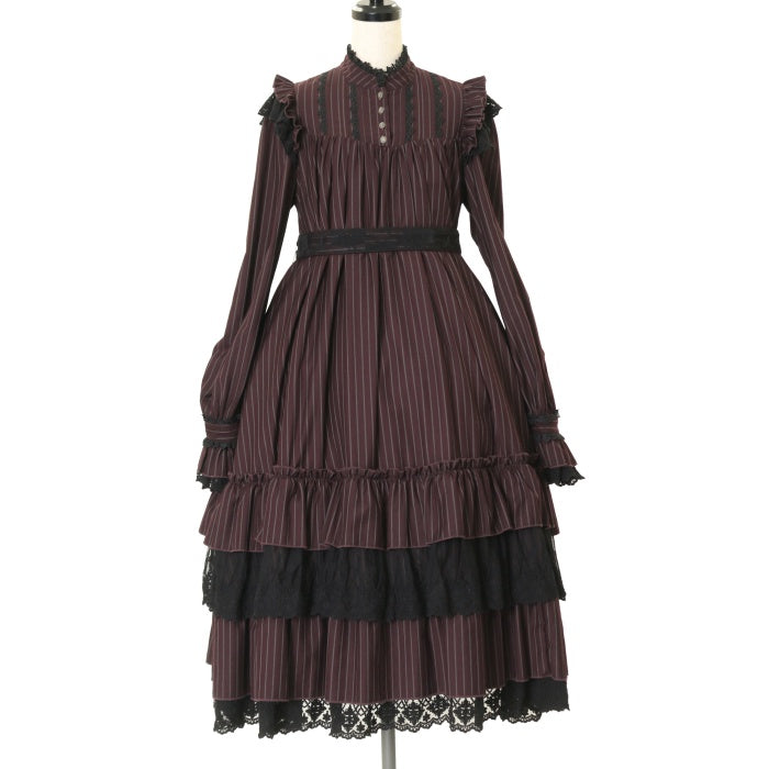 星箱works リリィ・リドル スタンドカラー ワンピース