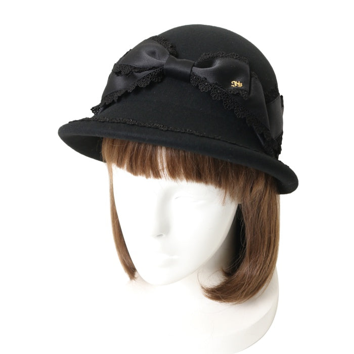 Innocent World リボンクロッシェハット 黒