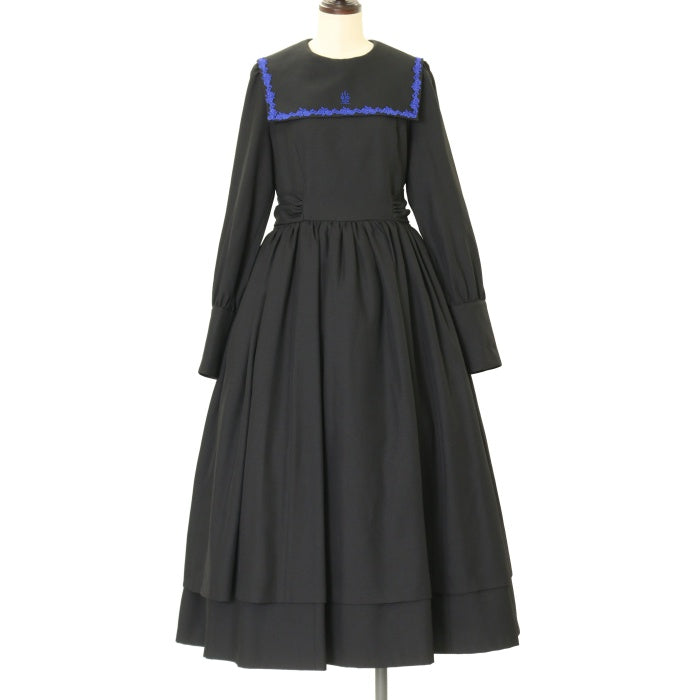 USED】【13号】修道女ロングワンピース（黒×青） | Moi-même