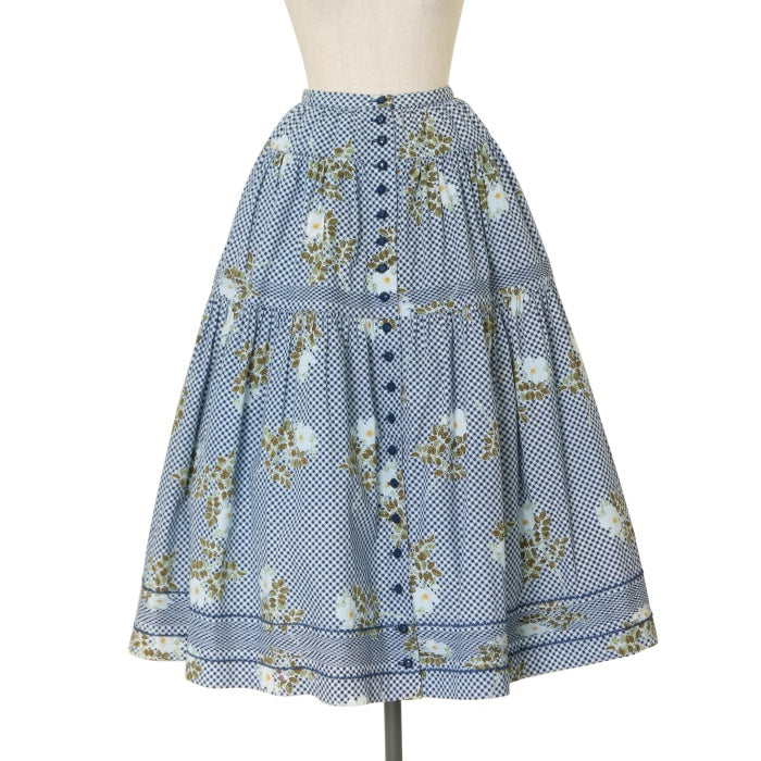 金子功お箱付きワンダフルワールドパッチワーク段々スカートギンガム