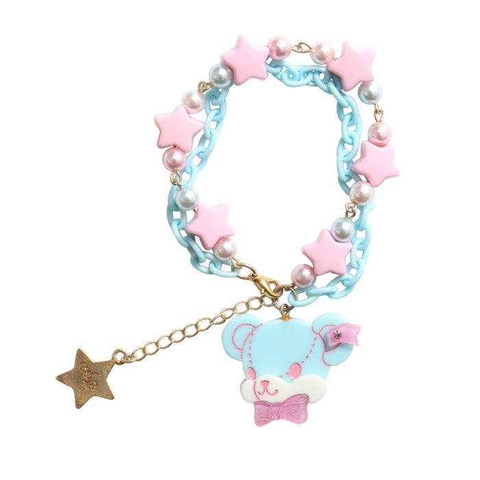 USED】はにかみベアーフェイスブレスレット | Angelic Pretty