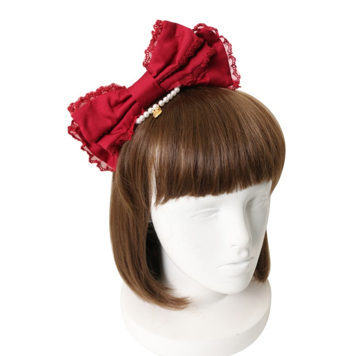 USED】おしゃまなパールリボンカチューシャ | Angelic Pretty