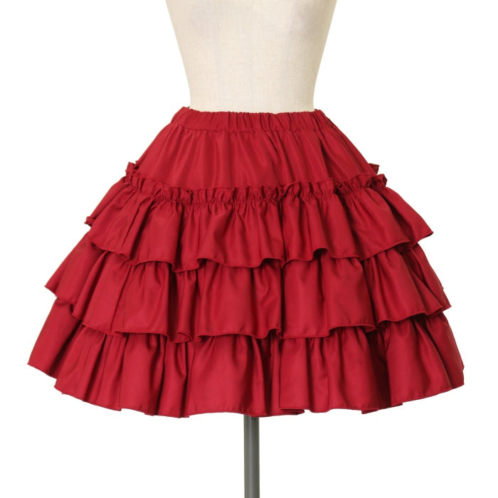 【Vallée lys 】 Pivoine Frill Skirt スカート Vallée lys／“Pivoine”Frill Skirt（Wine） | chou ch