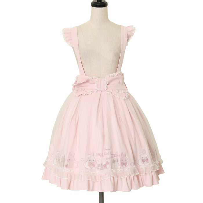 Amavel Fluffy Jewels Bunny レイヤードスカート　ピンク USED】Fluffy Jewels Bunnyチュールレイヤードスカート | Amavel