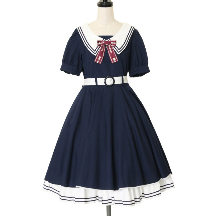 メタモルフォーゼ ペチコート付きセーラーワンピース ❤️ USED】ペチコート付きセーラーワンピース | metamorphose Wunderwelt