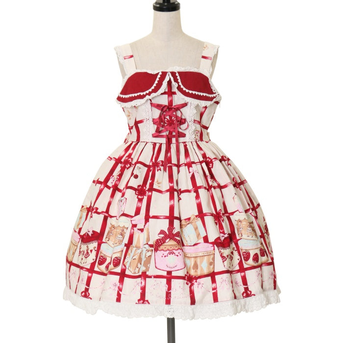 Love ring Love ribbon ジャンパースカート　黒 Love ring Love ribbon ジャンパースカート黒