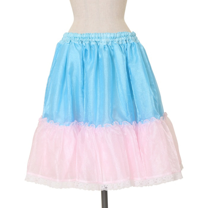 USED】レースつきパニエ（ブルー×薄ピンク） | metamorphose