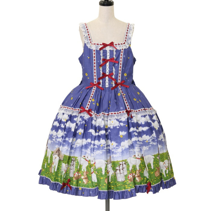 USED】【プラスサイズ】Dreamy Little Farm はしごレースフリル  