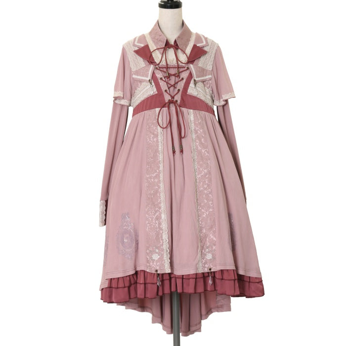 オッズオネスト薔薇　Fairy Tale Rose バッスルワンピース　ピンク USED】ONESTE Fairy tale Rose ワンピース | Ozz On Wunderwelt