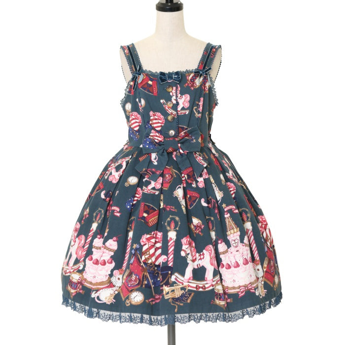 Angelic Pretty 涙のグラスボトル JSK カチューシャ 黒 涙のグラスボトルセット（サックス）Angelic Pretty（Angelic