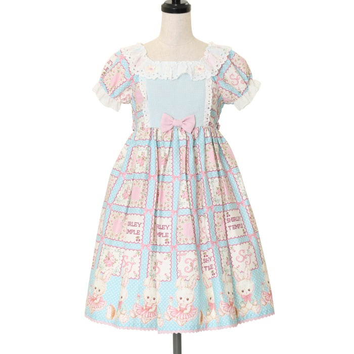 USED】【150cm】うさぎハンカチプリントワンピース | Shirley