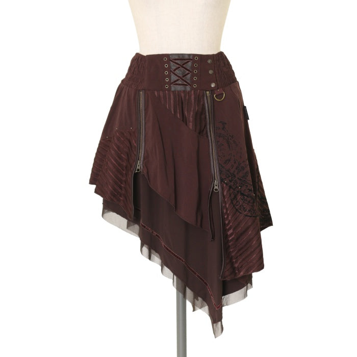 Ozz Croce ミニスカート　フレア　レイヤード　ティアード　ドラゴン Ozz Croce ミニスカート フレア レイヤード ティアード ドラゴン Yahoo