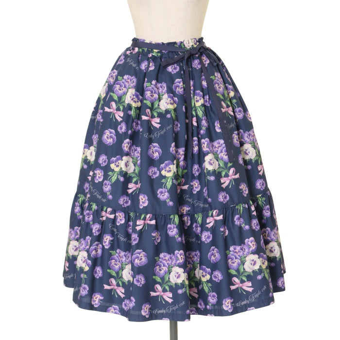 USED】【Mサイズ】Pansy ribbon スカート | Emily Temple cute