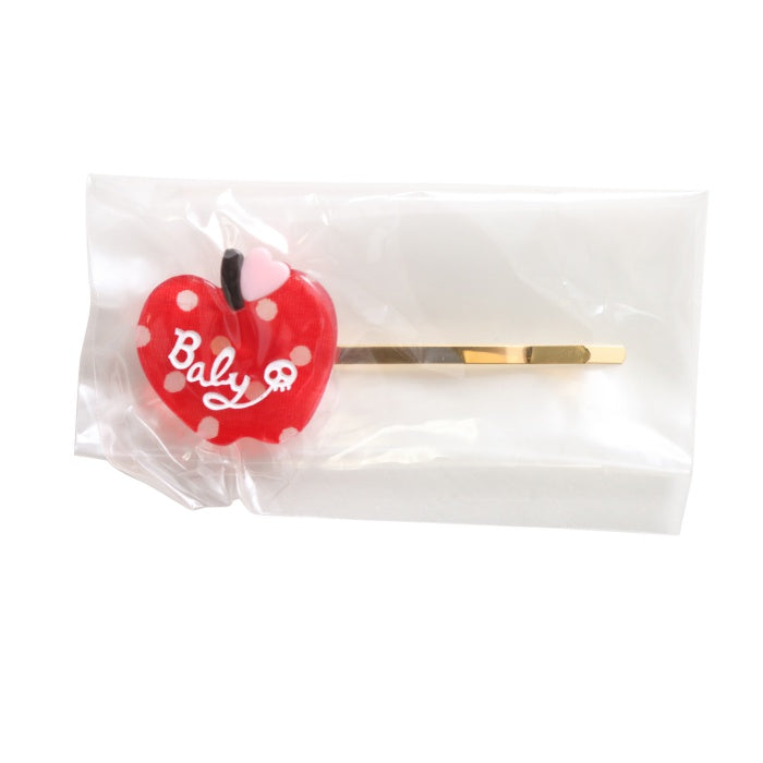 BABY アップル　リボンコーム　エンジ　林檎 BABY アップル リボンコーム エンジ 林檎 赤 リボン ヘアクリップ