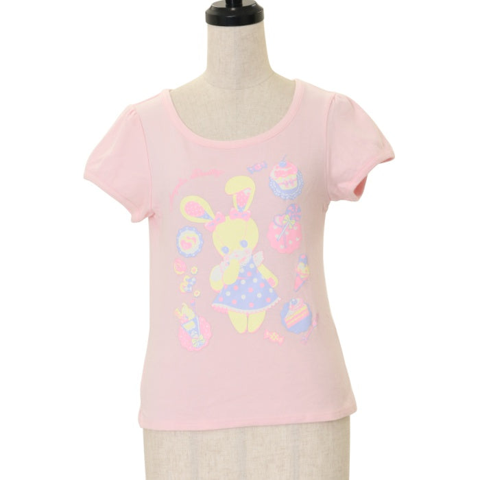 USED】Sweetsリリカルバニープリントカットソー | Angelic Pretty 