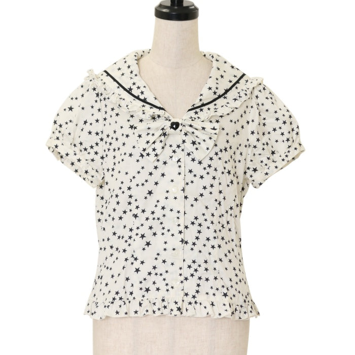 PEACE NOW 黒 セーラー服 蝶々ワッペンセーラーワンピース BLACK ［SALE