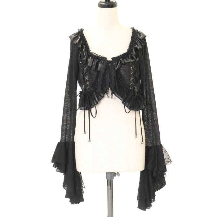 20%off★QuiteFrash姫袖羽織蜘蛛柄レース QuiteFrash姫袖羽織蜘蛛柄レース