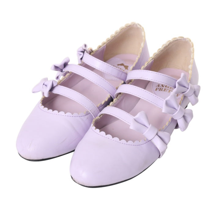 AngelicPretty お散歩リボンシューズ　黒　L USED】【Sサイズ】お散歩リボンシューズ | Angelic Pretty