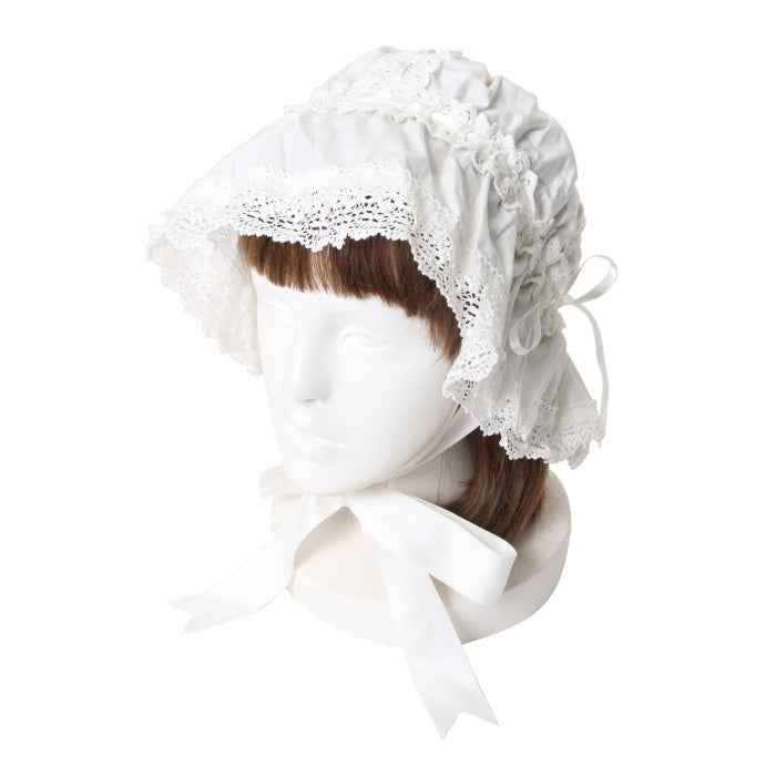 ALICE and the PIRATES フリルメイドキャップ 黒×白 Frill Maid Cap (2022 3rd release) by Alice and the Pirates