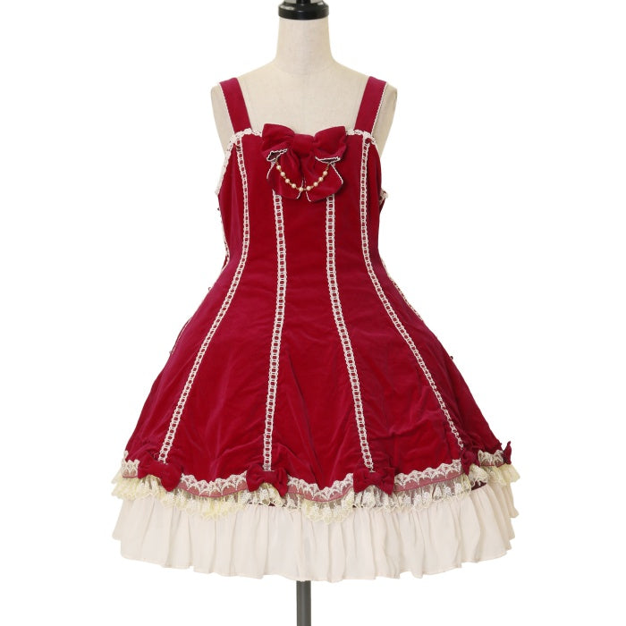 USED】エレガント別珍鳥籠ジャンパースカート | Angelic Pretty 