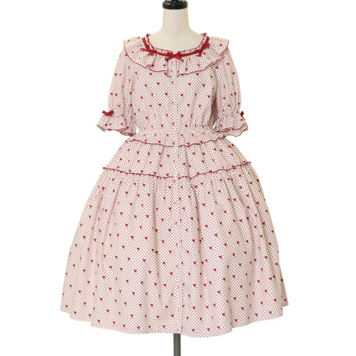 新品 ピンクハウス 青木美沙子コラボ ハートレースフリル襟付きカットソー ピンク 新品 ピンクハウス 青木美沙子コラボ ハートレースフリル襟付き