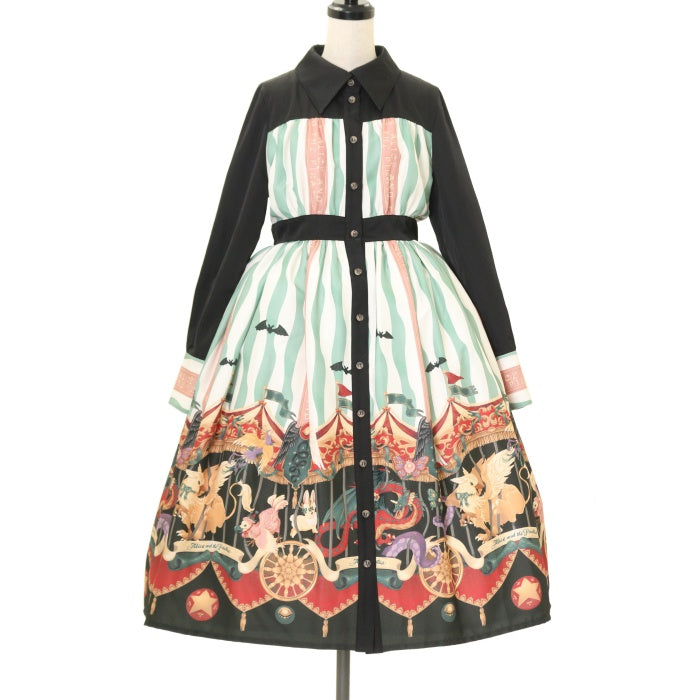 USED】Escape Beast 柄シャツワンピース（若草） | ALICE and the 