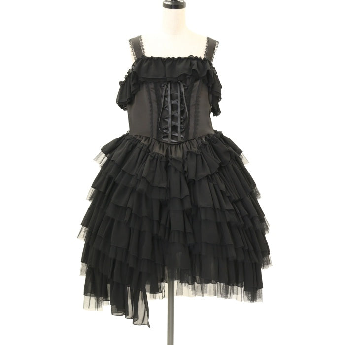USED】【Vallée lys】ノネットジャンパースカート（Plus Size