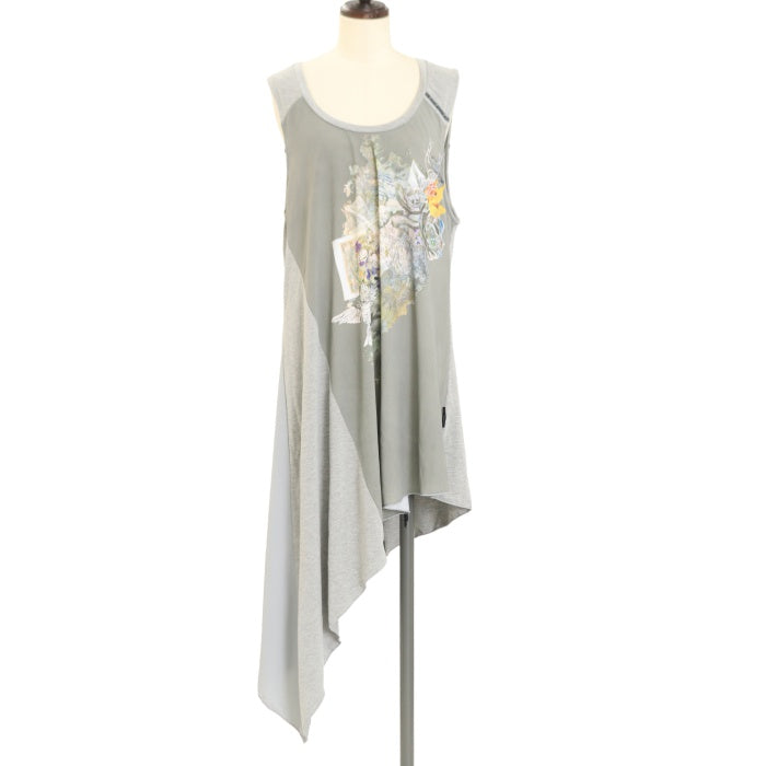 USED】croce プリントアシンメトリータンクトップ | Ozz On | ロリータ