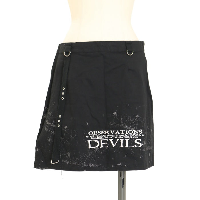 h.NAOTO ANARCHY ミニスカート アシンメトリー チェック Anarchy Paint