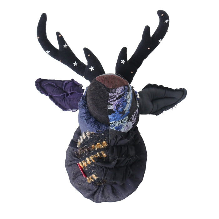鹿　ぬいぐるみ　デザフェス　ハンティングトロフィー　ハンドメイド　黒 USED】【ijiwaru】ぬいぐるみトロフィー/鹿トロフィー | その他