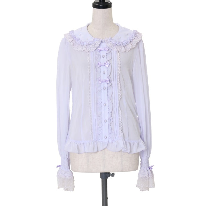 Angelic Pretty  リボンパールブラウス USED】ミニリボンパールブラウス | Angelic Pretty | ロリータ