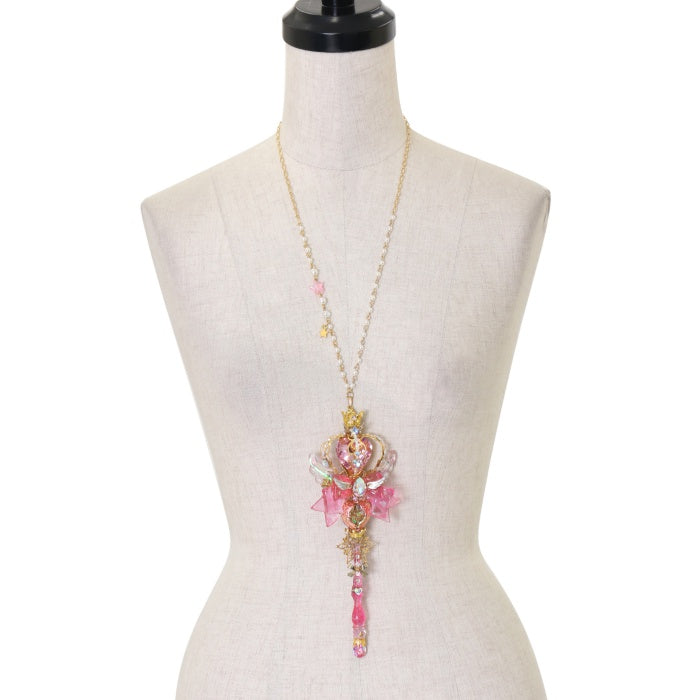 ハレルヤバレリーナネックレスピンク