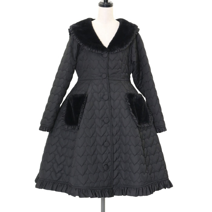 USED】【Mサイズ】ハートキルティングコート | axes femme kawaii 